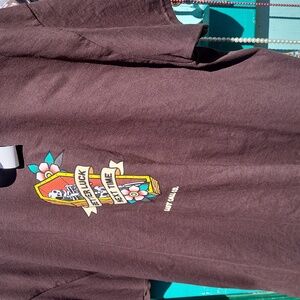 Last Call Co. Brown Graphic T-shirt (XL)